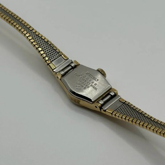 Vintage Seiko Rainbow Gold Nugget 18K Gold Filled Women\'s Watch 11-0450 main image 7